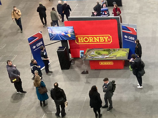 branded Hornby circuit at London Bridge station