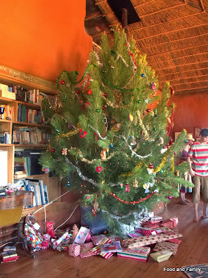 Christmas Tree Lights, Candles and A Roaring Fire